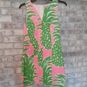 Lilly Pulitzer Mila Shift Dress- pineapple print